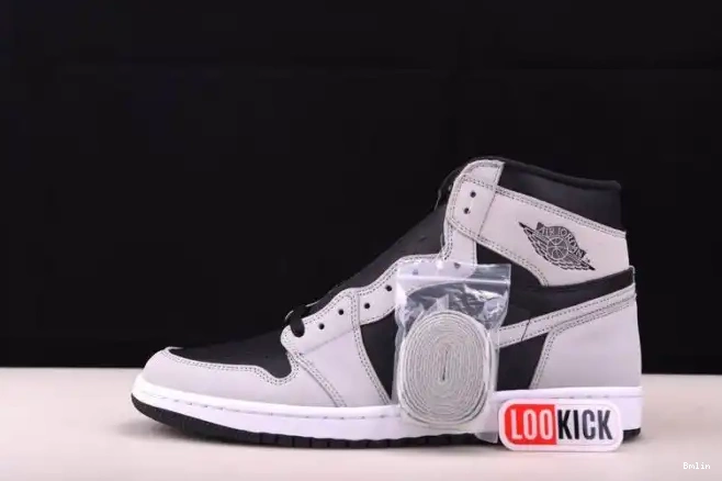 Bmlin Shoes Retro 555088-035 Black Air 1 Smoke Jordan Light High Grey White 0613